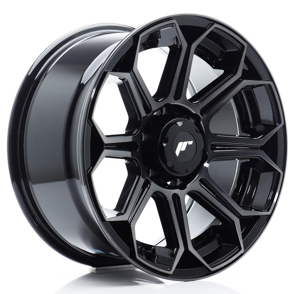 Jante JAPAN RACING JRX11 9x18 pouces, entraxe 114.3, déport ET25, couleur NOIR BROSSE FACE POLIE NOIRE