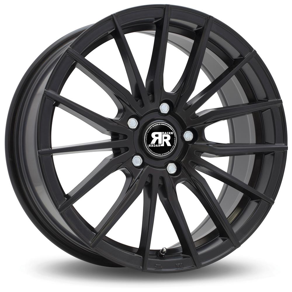 Jante RACER SCHACK 7.5x17 pouces, entraxe 108, déport ET40, couleur NOIR SATIN