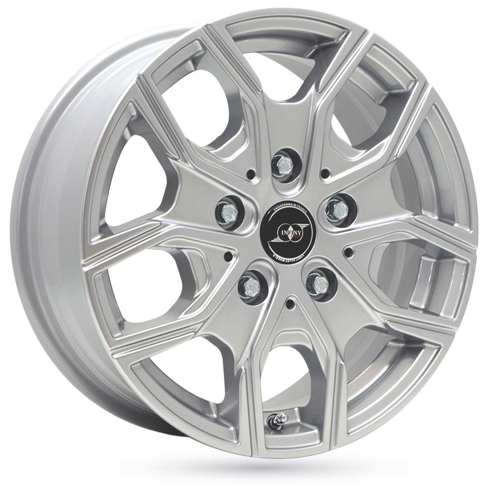 Jante INFINY INDIVIDUAL TX 6x16 pouces, entraxe 130, déport ET55, couleur ARGENT