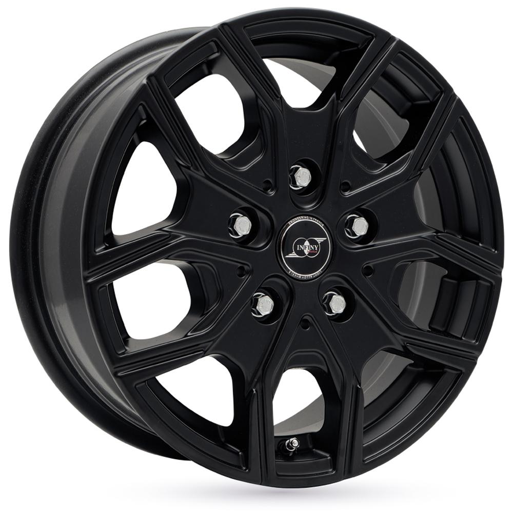 Jante INFINY INDIVIDUAL TX 6x16 pouces, entraxe 130, déport ET55, couleur NOIR MAT
