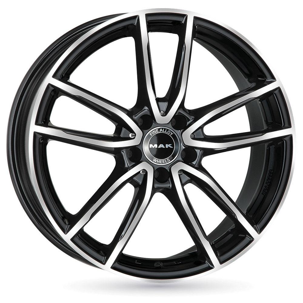 Jante MAK EVO 9x18 pouces, entraxe 112, déport ET42, couleur NOIR FACE POLIE